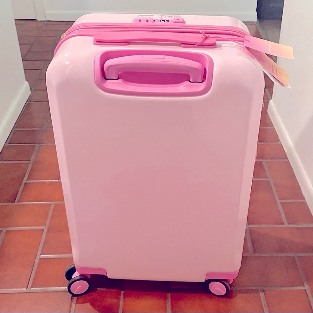 Stoney Clover Lane Pink Hard-Side Carry-On Luggage - Picture 2 of 9